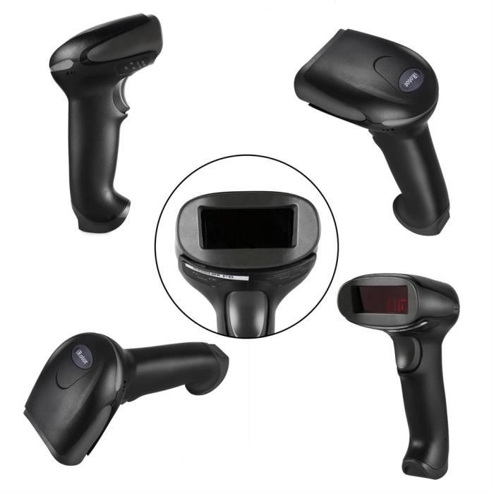 2.4G F6 USB Lecteur Code Barre sans fil-Scanner QR Scanner de codes à barres Handheld Douchette