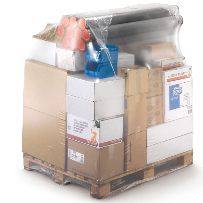 Housses rétractables pour palette prédécoupée en rouleau