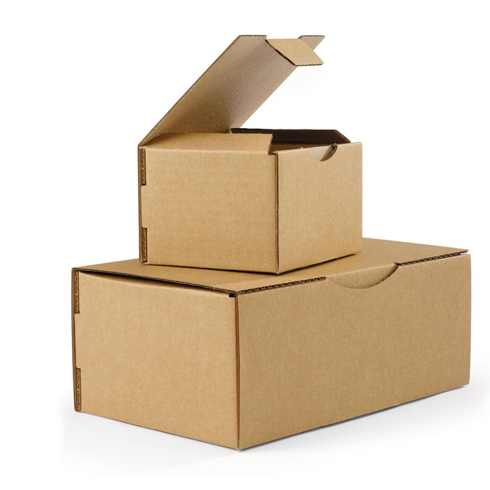 Boîte carton d'expédition simple cannelure brune