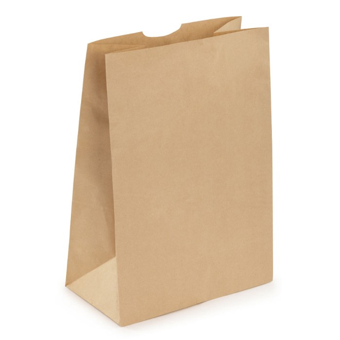 Sac kraft brun sans poignée