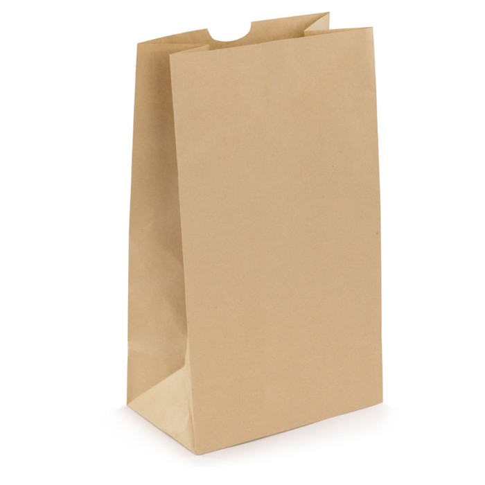 Sac kraft brun sans poignée