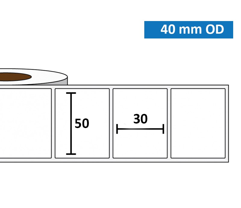 Étiquette Standard Brillant 50×30mm