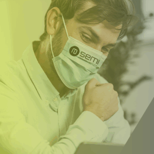 Bavettes De Protection Bleu - PERSONNALISES