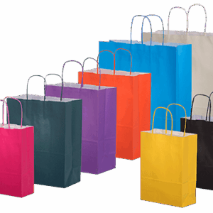 Sacs en kraft colorés