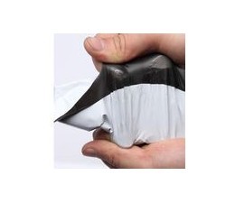 100 Sacs d’expédition opaque + pochette, Noir&Gris 30x40 cm