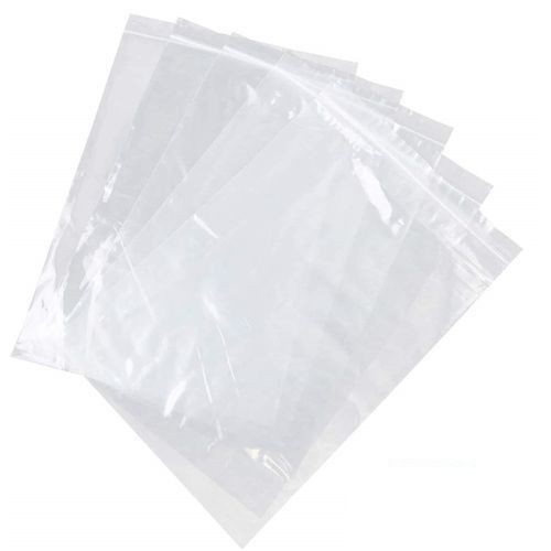 100 Sachets transparent Fermeture Zip 8x12