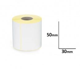 2000 Étiquette Standard Mat 50×30mm