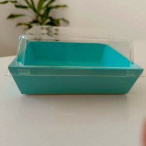 BOITE CARTON BIO 267 CARRE+CV TRANSPARENT